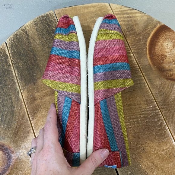 Womens Striped Toms Size 9 - Picture 5 of 8